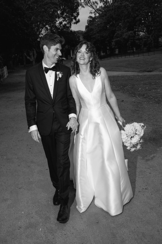 Real Bride wearing a romantic wedding dress by KWH Bridal, Karen Willis Holmes. Wedding Dresses Australia, Wedding dresses Sydney, Wedding Dresses Melbourne, Wedding dresses Brisbane