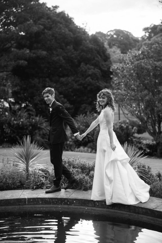 Real Bride wearing a romantic wedding dress by KWH Bridal, Karen Willis Holmes. Wedding Dresses Australia, Wedding dresses Sydney, Wedding Dresses Melbourne, Wedding dresses Brisbane