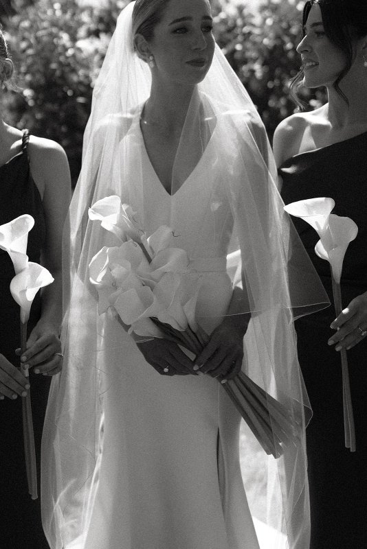 Real Bride wearing a romantic wedding dress by KWH Bridal, Karen Willis Holmes. Wedding Dresses Australia, Wedding dresses Sydney, Wedding Dresses Melbourne, Wedding dresses Brisbane