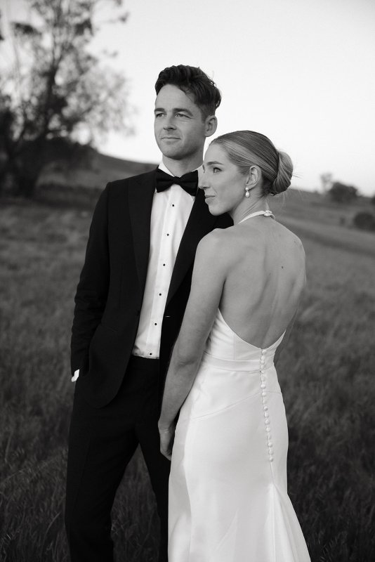 Real Bride wearing a romantic wedding dress by KWH Bridal, Karen Willis Holmes. Wedding Dresses Australia, Wedding dresses Sydney, Wedding Dresses Melbourne, Wedding dresses Brisbane