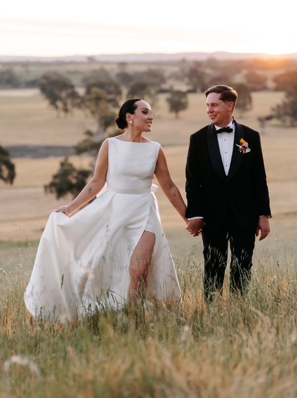 Real Bride wearing a romantic wedding dress by KWH Bridal, Karen Willis Holmes. Wedding Dresses Australia, Wedding dresses Sydney, Wedding Dresses Melbourne, Wedding dresses Brisbane