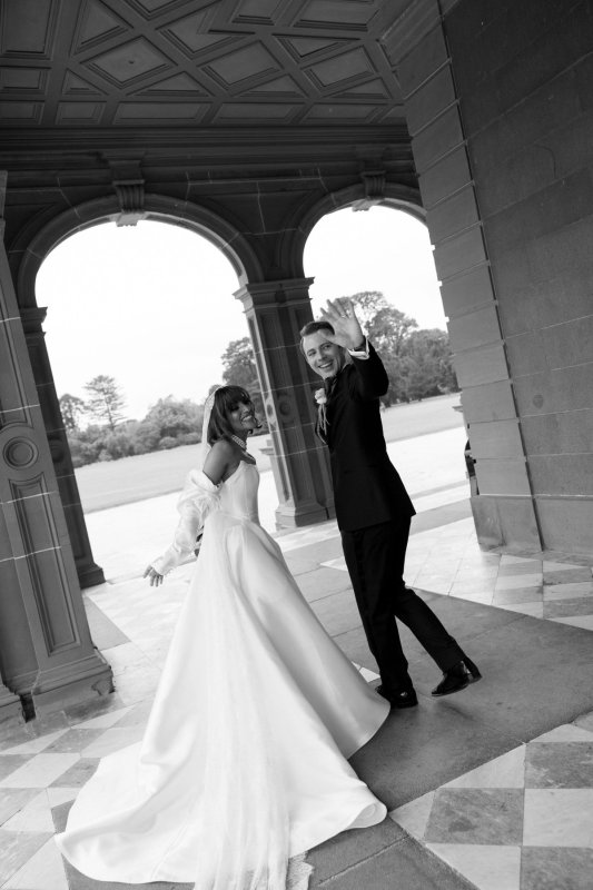 Real Bride wearing a romantic wedding dress by KWH Bridal, Karen Willis Holmes. Wedding Dresses Australia, Wedding dresses Sydney, Wedding Dresses Melbourne, Wedding dresses Brisbane
