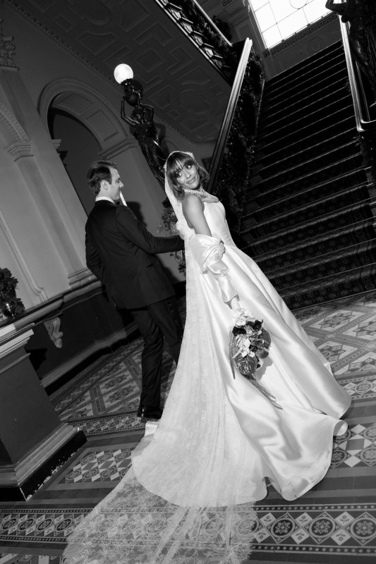 Real Bride wearing a romantic wedding dress by KWH Bridal, Karen Willis Holmes. Wedding Dresses Australia, Wedding dresses Sydney, Wedding Dresses Melbourne, Wedding dresses Brisbane