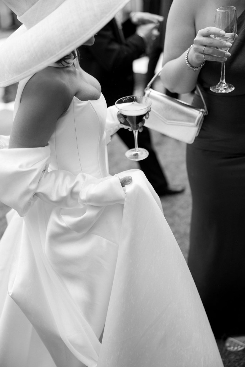 Real Bride wearing a romantic wedding dress by KWH Bridal, Karen Willis Holmes. Wedding Dresses Australia, Wedding dresses Sydney, Wedding Dresses Melbourne, Wedding dresses Brisbane