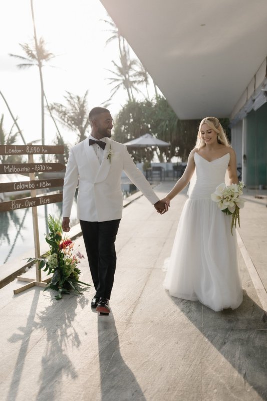 Real Bride wearing a romantic wedding dress by KWH Bridal, Karen Willis Holmes. Wedding Dresses Australia, Wedding dresses Sydney, Wedding Dresses Melbourne, Wedding dresses Brisbane