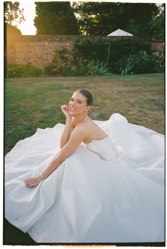 Real Bride wearing a romantic wedding dress by KWH Bridal, Karen Willis Holmes. Wedding Dresses Australia, Wedding dresses Sydney, Wedding Dresses Melbourne, Wedding dresses Brisbane