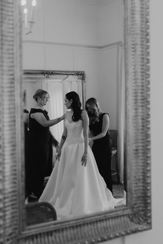 Real Bride wearing a romantic wedding dress by KWH Bridal, Karen Willis Holmes. Wedding Dresses Australia, Wedding dresses Sydney, Wedding Dresses Melbourne, Wedding dresses Brisbane
