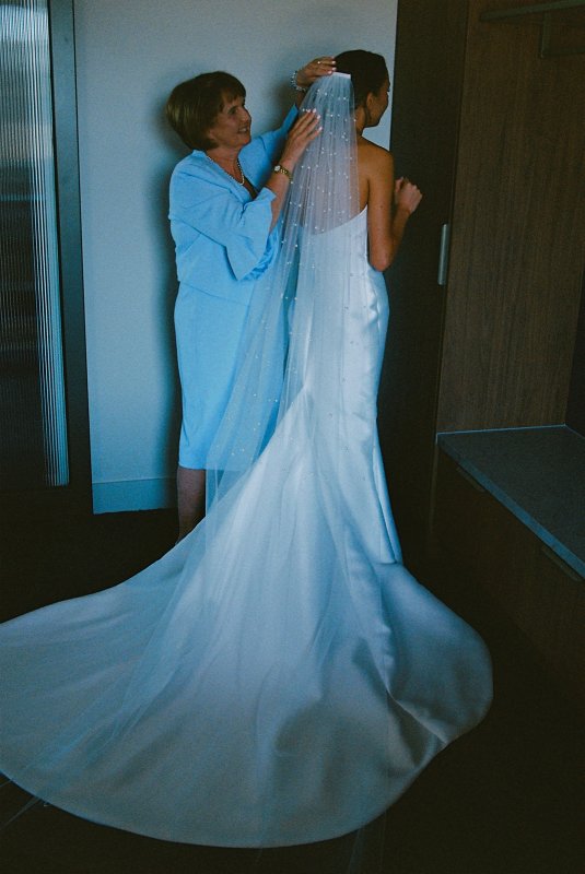 Real Bride wearing a romantic wedding dress by KWH Bridal, Karen Willis Holmes. Wedding Dresses Australia, Wedding dresses Sydney, Wedding Dresses Melbourne, Wedding dresses Brisbane